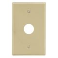 Hubbell Wiring Device-Kellems Wallplate, 1-Gang, .625" Opening Box Mount, Ivory P737I